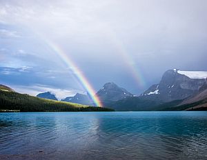 Geluk ligt niet aan het einde van de regenboog